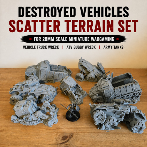 Veicoli esercito distrutti set - distrutti,
