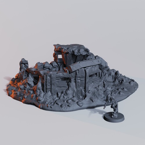 Trench pillbox rovinato - pillbox,